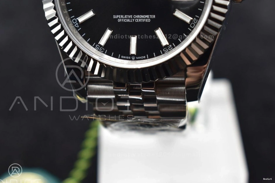 DateJust 126334 on SA3235 Dial Bracelet 904L DIWF Best Jubilee Black Steel Stick Edition 41 1:1 0524